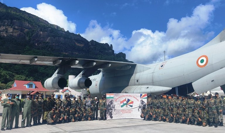 INDIAN MILITARY CONTINGENT ARRIVES AT SEYCHELLES FOR JOINT MILITARY EXERCISE LAMITIYE– 2022