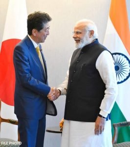 जापान के पूर्व प्रधानमंत्री श्री शिंजो आबे के निधन पर जताया दुःख, भारत में 1 दिन का राष्ट्रीय शोक, आबे को दी श्रद्धांजलि!