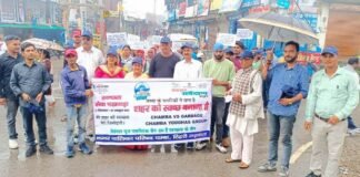 स्वच्छता अभियान के तहत "सिंगल यूज प्लास्टिक बैन" पर नगर पालिका परिषद चंबा ने निकाली जन-जागरूकता रैली