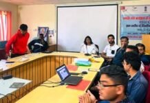 नेहरू युवा केंद्र एवं नमामि गंगे में युवाओं की सहभाहिता से रानीचौरी में दो दिवसीय आवासीय गंगा दूत प्रशिक्षण कार्यशाला का आयोजन