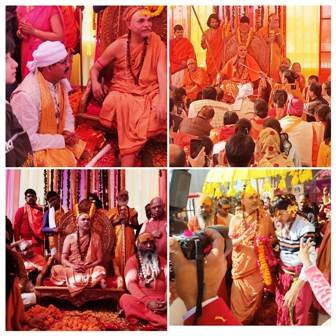 घंटाकर्ण धाम ट्रस्ट के सदस्यों ने की जगद्गुरु शंकराचार्य स्वामी अविमुक्तेश्वरानंद सरस्वती जी महाराज से भेंट दिया, घंटाकर्ण धाम मंदिर क्वीली डांडा में आने का निमंत्रण