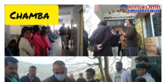 सामुदायिक स्वास्थ्य केंद्र चंबा के स्थलीय निरीक्षण के दौरान जिलाधिकारी डॉ. सौरभ गहरवार ने किए 46 अल्ट्रासाउंड 
