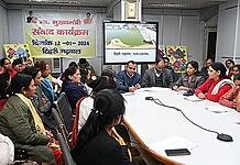 मुख्यमंत्री ने विकसित भारत संकल्प यात्रा के तहत जनपद टिहरी गढवाल की महिला लाभार्थियों से किया संवाद
