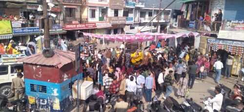 महर्षि वाल्मिकी महर्षि वाल्मीकि जयंती पर निकली गई भव्य शोभा यात्रा